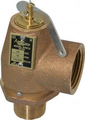 Conbraco - 3/4" Inlet, 1" Outlet, ASME Safety Relief Valve - 30 Max psi, Bronze, 710,000 BTUs - Caliber Tooling