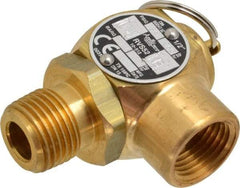 Conbraco - 1/2" Inlet, 1/2" Outlet, ASME Safety Relief Valve - 35 Max psi, Bronze, 275,000 BTUs - Caliber Tooling