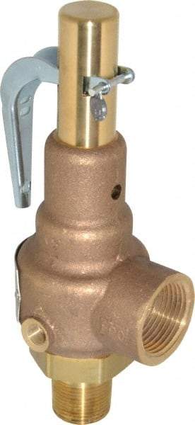 Conbraco - 3/4" Inlet, 1" Outlet, High Pressure Safety Relief Valve - 75 Max psi, Bronze, 898 Lb per Hour - Caliber Tooling