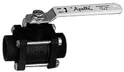 Apollo - 2" Pipe, Full Port, Carbon Steel Standard Ball Valve - 3 Piece, Inline - One Way Flow, Socket Weld x Socket Weld Ends, Lever Handle, 1,000 WOG, 150 WSP - Caliber Tooling