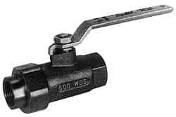 Apollo - 1-1/4" Pipe, Bronze Single Union Ends Ball Valve - Inline - One Way Flow, FNPT x FNPT Ends, Lever Handle, 600 WOG, 150 WSP - Caliber Tooling