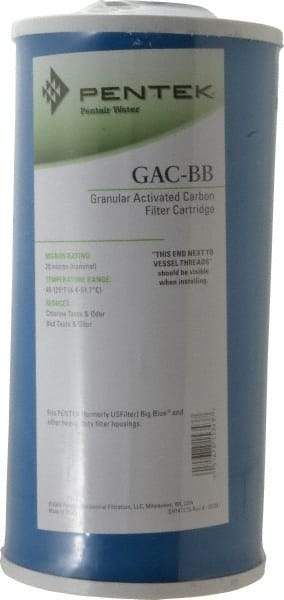 Pentair - 4-1/2" OD, 20µ, Granular Activated Carbon Maximum Absorption Cartridge Filter - 10" Long, Reduces Tastes, Odors & Sediments - Caliber Tooling