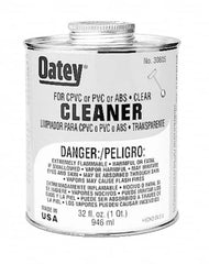 Oatey - 1 Gal All-Purpose Cleaner - Clear, Use with ABS, PVC & CPVC For All Diameters - Caliber Tooling