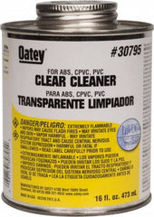 Oatey - 16 oz All-Purpose Cleaner - Clear, Use with ABS, PVC & CPVC For All Diameters - Caliber Tooling