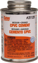 Oatey - 4 oz Medium Bodied Cement - Orange, Use with CPVC & CTS up to 6" Diam - Caliber Tooling