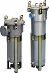 Parker - 2 Inch, Stainless Steel, Bag Filter Housing - FNPT End Connection, 160 GPM Max Flow - Caliber Tooling