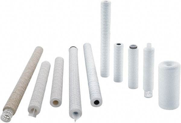 Parker - 2-1/2" OD, 50µ, Acetate Cotton String-Wound Cartridge Filter - 30" Long - Caliber Tooling