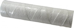 Parker - 2-1/2" OD, 10µ, Cotton String-Wound Cartridge Filter - 10" Long - Caliber Tooling