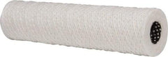 Parker - 2-1/2" OD, 5µ, Cotton String-Wound Cartridge Filter - 10" Long - Caliber Tooling