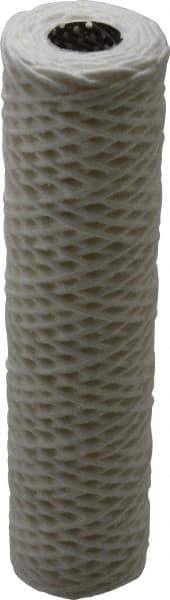 Parker - 2-1/2" OD, 50µ, Cotton String-Wound Cartridge Filter - 10" Long - Caliber Tooling