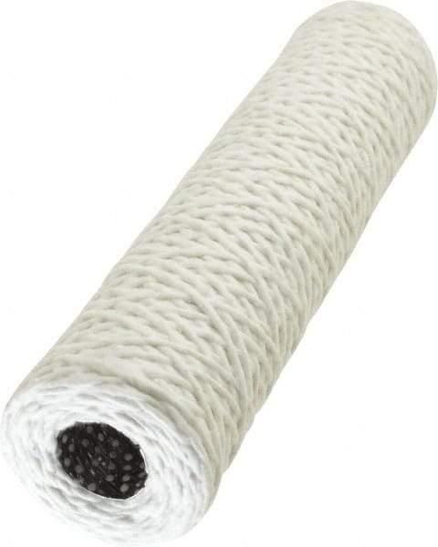 Parker - 2-1/2" OD, 5µ, Acetate Cotton String-Wound Cartridge Filter - 10" Long - Caliber Tooling