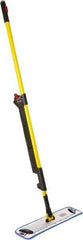 Rubbermaid - Yellow Single Sided Mop Pad and Frame Kit - 18 Inch Long x 4.88 Inch Wide Microfiber Head, 20 to 72 Inch Long Handle - Caliber Tooling