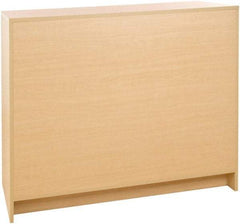 ECONOCO - 3 Shelf, Closed Shelving Wrap Counter - 20 Inch Wide x 20 Inch Deep x 38 Inch High, Maple - Caliber Tooling