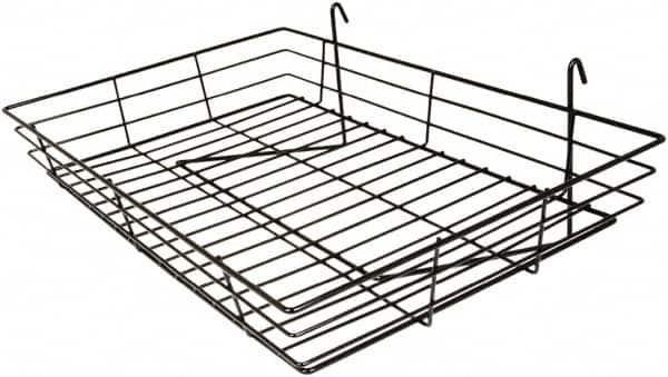 ECONOCO - 4-1/2 High, Open Shelving Accessory/Component - Semi-Gloss Finish, 24" Long, Use with Wire Grid Panels - Caliber Tooling