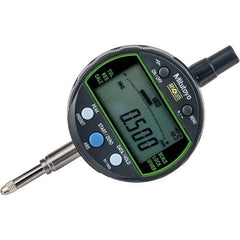 Mitutoyo - 0 to 1/2" Range, 0.00005, 0.0001 & 0.0005" Graduation, Electronic Drop Inidicator - Lug Back, 0.0001" Accuracy, LCD Display, Inch & Metric - Caliber Tooling