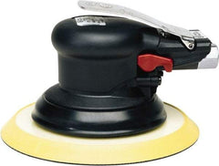 Chicago Pneumatic - 12,000 OPM, 16.6 CFM Air Consumption, Palm Air Orbital Sander - Round Pad, 1/4 NPT Inlet - Caliber Tooling