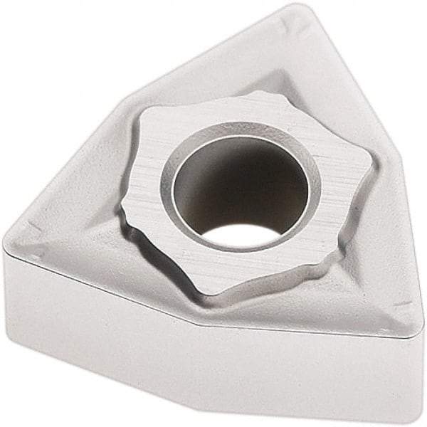 Seco - WNMG432 MR6 Grade TP1501 Carbide Turning Insert - Al2O3 Finish, 80° Trigon, 1/2" Inscr Circle, 3/16" Thick, 1/32" Corner Radius - Caliber Tooling