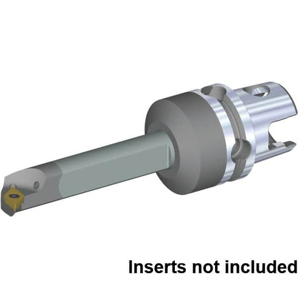 Kennametal - Left Hand Cut, 25mm Min Bore Diam, Size KM40TS Carbide Modular Boring Cutting Unit Head - 100mm Max Bore Depth, Through Coolant, Compatible with DP.. 11T308, DP.. 3252 - Caliber Tooling