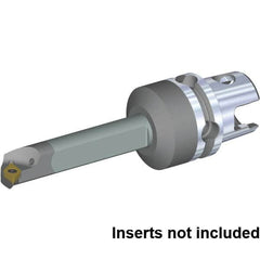 Kennametal - Left Hand Cut, 20mm Min Bore Diam, Size KM40TS Carbide Modular Boring Cutting Unit Head - 80mm Max Bore Depth, Through Coolant, Compatible with DP.. 070204, DP.. 2151 - Caliber Tooling