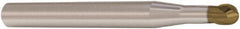 Seco - 5mm Diam, 5mm LOC, 2 Flute Solid Carbide Ball End Mill - HXT Finish, Single End, 100mm OAL, 6mm Shank Diam, Spiral Flute - Caliber Tooling