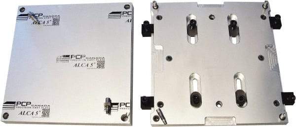 Mitee-Bite - Square Aluminum CNC Clamping Pallet - 379mm Wide x 379mm Long x 25.4mm Thick - Caliber Tooling