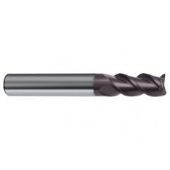 2.5mm Dia. - 32mm OAL - 45° Helix Firex Carbide End Mill - 3 FL - Caliber Tooling