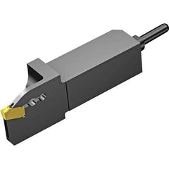 12mm Max Depth, 0 to 1″ Width, External Left Hand Nonface Grooving Toolholder 1″ OAL, 10 x 10mm Shank, Uses QD-NF Inserts, QS-QD Toolholder, Through Coolant, Series CoroCut QD