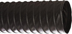 Flexaust - 1-1/4" ID, 29 Hg Vac Rating, 30 psi, Polyester Vacuum & Duct Hose - 25' Long, Black, 1.2" Bend Radius, -40 to 250°F - Caliber Tooling