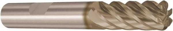 Seco - 20mm, 6 Flute, Single End, Solid Carbide, 3mm Corner Radius End Mill - 121mm OAL, 38° Helix, Right Hand Flute, 62mm LOC, Right Hand Cut - Caliber Tooling