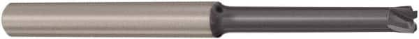 Seco - 2mm, 4 Flute, Single End, Solid Carbide, 0.3mm Corner Radius End Mill - 80mm OAL, 0° Helix, Right Hand Flute, 0.25mm LOC, Right Hand Cut, 28mm Extended Reach - Caliber Tooling