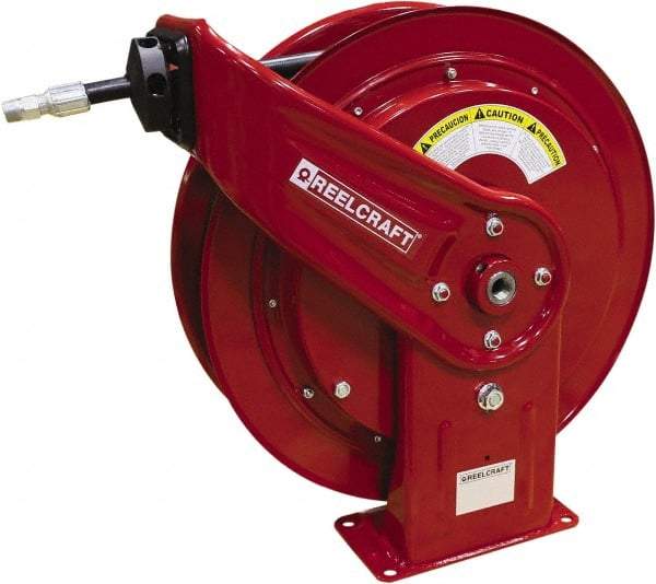 Reelcraft - 65' Spring Retractable Hose Reel - 3,250 psi, Hose Included - Caliber Tooling