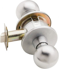 Falcon - Satin Chrome Passage Knob Lockset - Exact Industrial Supply