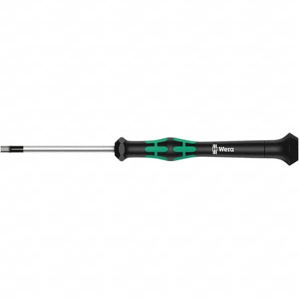 Wera - 0.028" Precision Miniature Hex Driver - 1-37/64" Bade Length, Multi Handle, 157mm OAL - Caliber Tooling