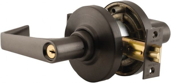 Classroom Lever Lockset for 1-3/8 to 1-7/8″ Thick Doors Schlage C keyway, 2-3/4″ Backset, Oil Rubbed Bronze Finish