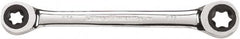 GearWrench - E14 x E18 12 Point Ratcheting Box Wrench - Double End, Chrome Vanadium Steel, Polished Finish - Caliber Tooling