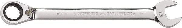 GearWrench - 22mm 12 Point Combination Wrench - Chrome Vanadium Steel, Full Polish Finish - Caliber Tooling