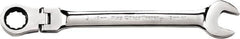 GearWrench - 18mm 12 Point Flexhead Combination Wrench - Chrome Vanadium Steel, Full Polish Finish - Caliber Tooling