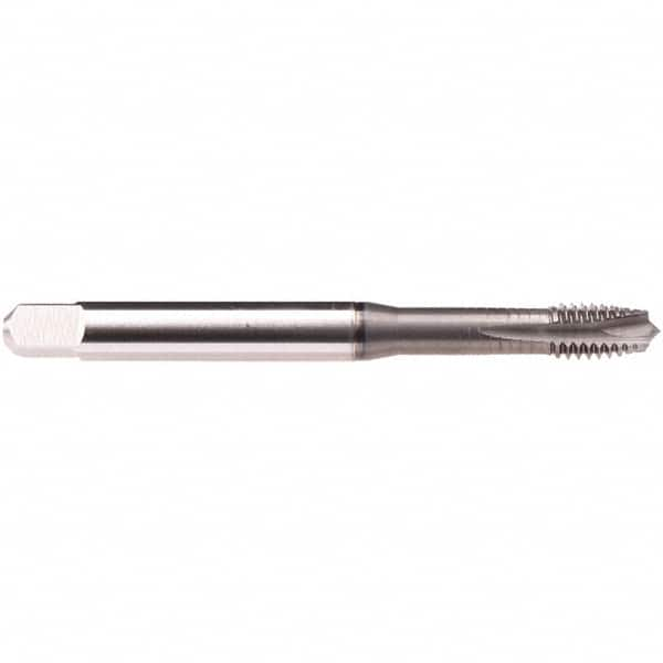 Emuge - 3/8-24 UNF 4 Flute BT Plug Spiral Flute Tap - High Speed Steel, GLT-1 Finish, 3.937" OAL, Right Hand Flute, Right Hand Thread, Series Rekord B-Z - Caliber Tooling