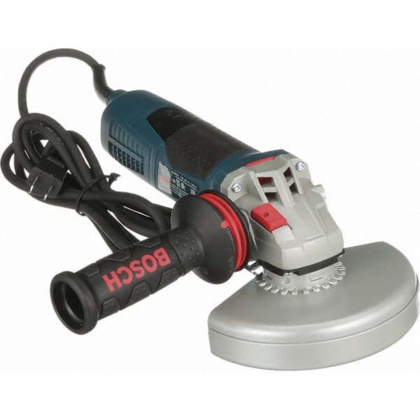 Bosch - 6" Wheel Diam, 9,300 RPM, Corded Angle & Disc Grinder - 5/8-11 Spindle, 120 Volts, 13 Amps - Caliber Tooling