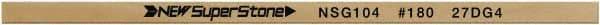 Value Collection - Flat Ceramic Finishing Stick - 100mm Long x 2mm Wide x 10mm Thick, 180 Grit - Caliber Tooling