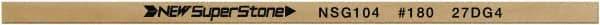 Value Collection - Flat Ceramic Finishing Stick - 100mm Long x 1mm Wide x 4mm Thick, 180 Grit - Caliber Tooling