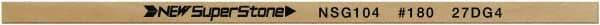 Value Collection - Flat Ceramic Finishing Stick - 100mm Long x 0.8mm Wide x 10mm Thick, 180 Grit - Caliber Tooling