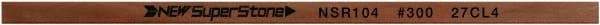 Value Collection - Flat Ceramic Finishing Stick - 100mm Long x 0.5mm Wide x 2mm Thick, 300 Grit - Caliber Tooling