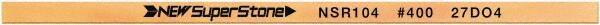 Value Collection - Flat Ceramic Finishing Stick - 100mm Long x 1mm Wide x 10mm Thick, 400 Grit - Caliber Tooling