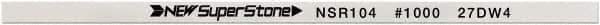 Value Collection - Flat Ceramic Finishing Stick - 100mm Long x 0.5mm Wide x 1mm Thick, 1,000 Grit - Caliber Tooling