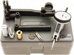 SPI - 10 Piece, 0" to 0.06" Measuring Range, 1.18" Dial Diam, 0-15-0 Dial Reading, White Dial Test Indicator Kit - 0.0012" Accuracy, 0.86" Contact Point Length, 0.079" Ball Diam, 0.0005" Dial Graduation - Caliber Tooling