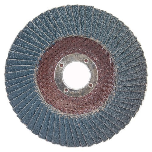 5″ × 7/8″ Flap Disc BlueFire Type 29 Fiberglass Plate 24 Grit - Caliber Tooling