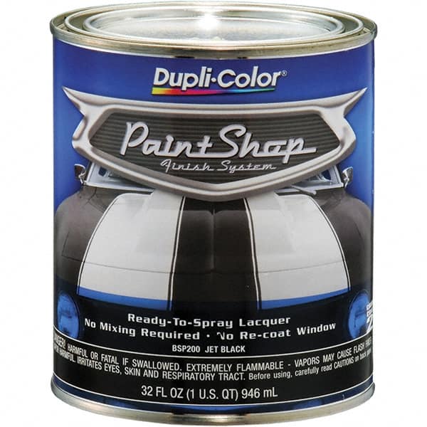 Dupli-Color - Jet Black Automotive Topcoat - 1 Qt Can - Caliber Tooling