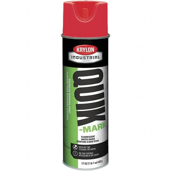 Krylon - 20 fl oz Red Marking Paint - 664' Coverage at 1" Wide, Water-Based Formula, 272 gL VOC - Caliber Tooling