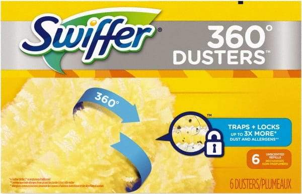 Swiffer - 6" Long Fiber & Plastic Duster - 6" OAL, Yellow - Caliber Tooling